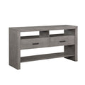 Modern Rustic Design 1Pc Server Of 2X Drawers 3X Shelves Gray Finish Wooden Dining Room Furniture Gray Dining Room Modern Open Storage Wood