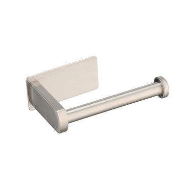 Toilet Paper Holder Self Adhesive, Stainless Steel Rustproof Adhesive Toilet Roll Holder No Drilling Brushed Nickel Stainless Steel