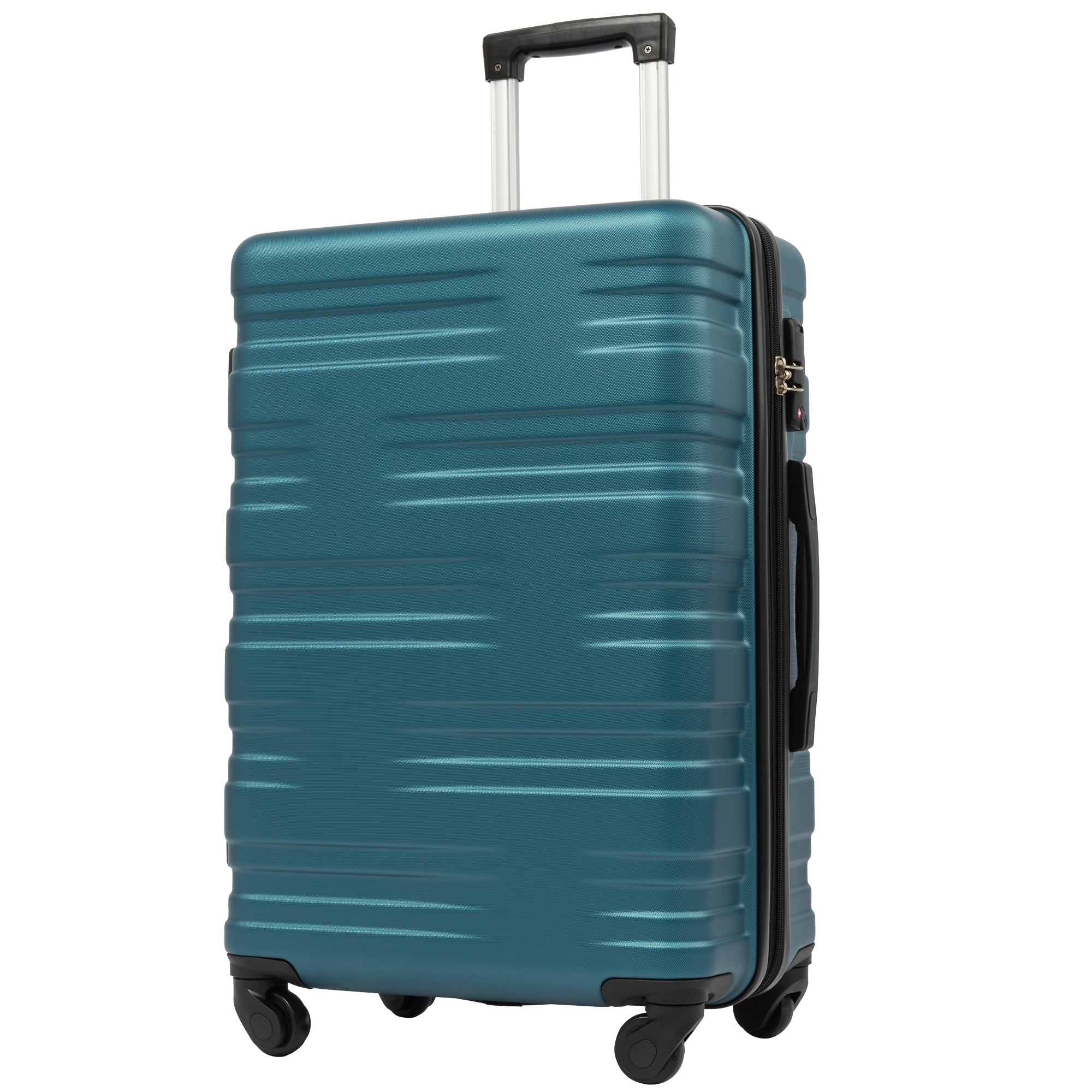 Luggage With Tsa Lock Spinner Wheels Hardside Expandable Luggage Travel Suitcase Check In Luggage Abs 28" Antique Blue Green Abs