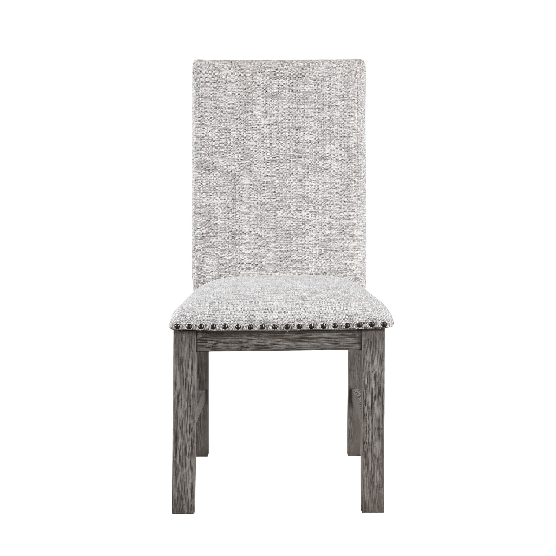 Rustic Design Dining Table 9Pc Set Gray Finish Table W Extension Leaf And 8X Fabric Upholstered Side Chairs Modern Dining Room Furniture Wood Wood Gray Seats 8 Wood Dining Room Extendable Modern Rectangular Dining Table With Chair Wood