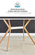 Modern Minimalist Styledining Table Mdf Anti Scratch Top Metal Shelf Metal Heat Transfer Legs Leveling Feet For Dining Room Kitchen Office Table X 1 White White Mdf Mdf