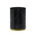 15.75Inch Round Sidetable For Living Room Fully Assembled Black Black Mdf