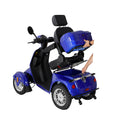 Fastest Mobility Scooter With Four Wheels For Adults & Seniors, Blue 800W Black Abs Pc