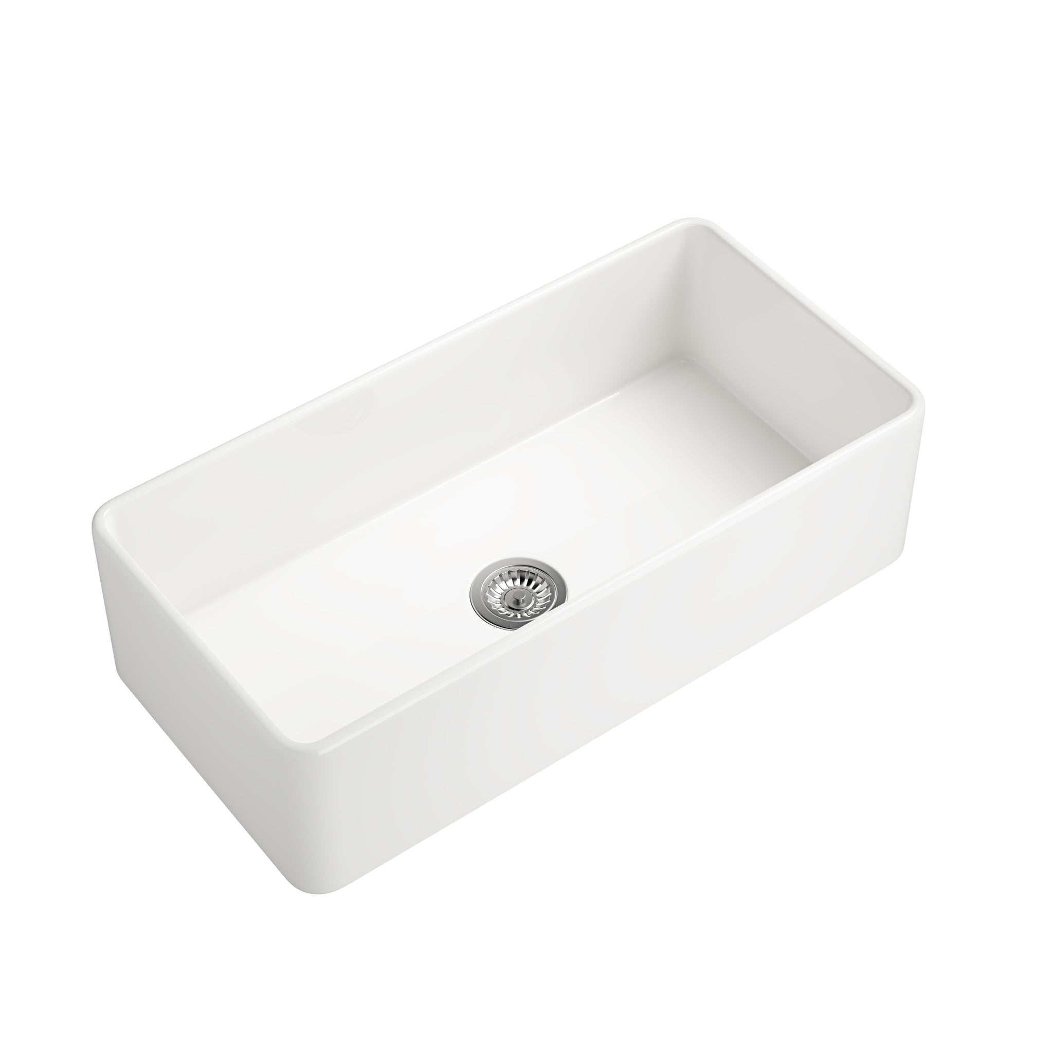 Inch White Farmhouse Sink Deep Apron Sink Undermount Farmhouse Kitchen Sink Single Farm Sink White Fireclay