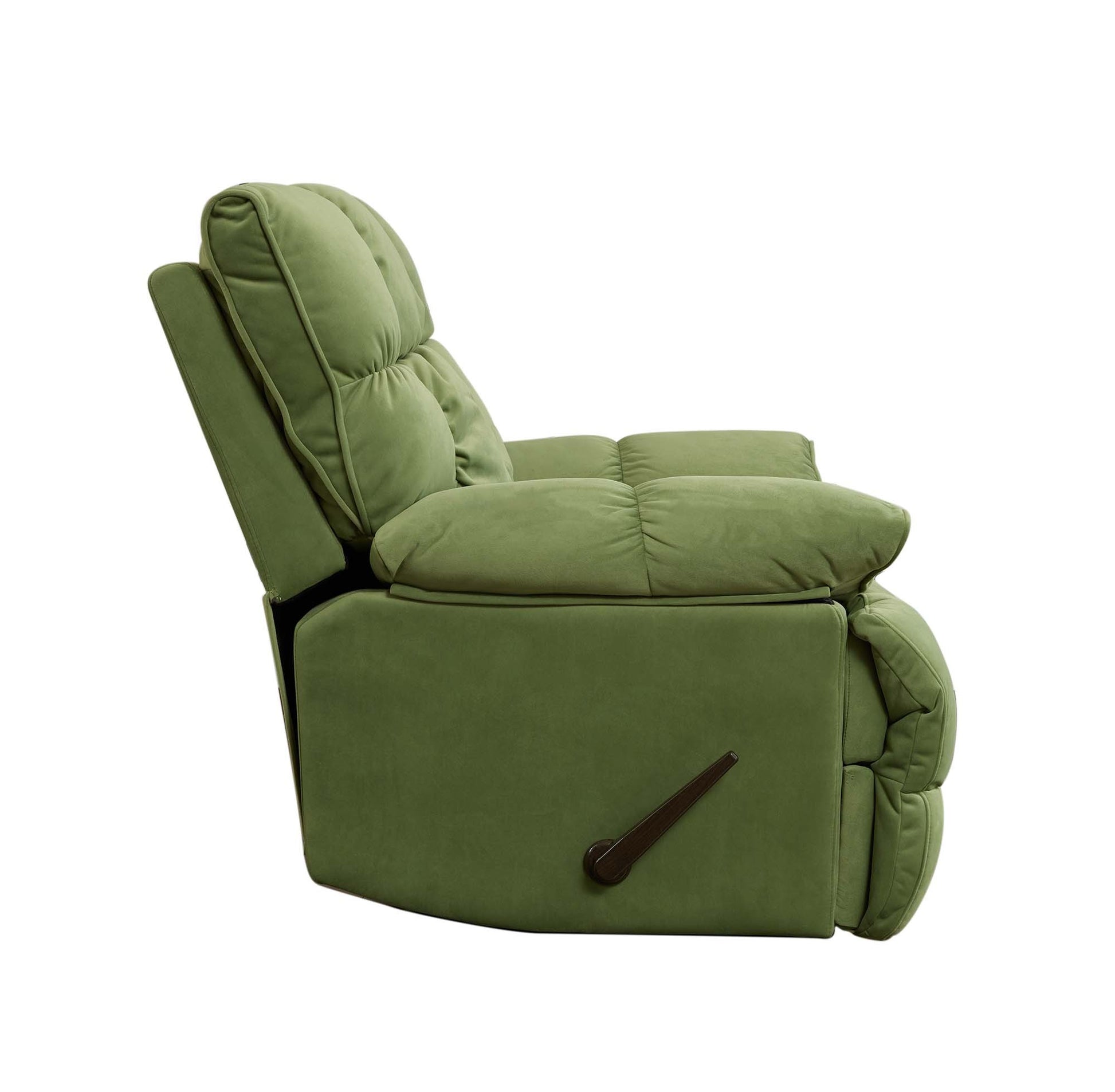 Classic Recliner S1 Lime Green Velvet Metal Primary Living Space Soft Fabric