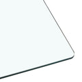 Large Modern Minimalist Rectangular Glass Dining Table For 6 8 With 0.39