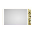 84X 48Inch Led Mirror Bathroom Vanity Mirror With Back Light, Wall Mount Anti Fog Memory Large Adjustable Vanity Mirrornatural Stone Decoration Decoration Follows Led Changes Gold Aluminium