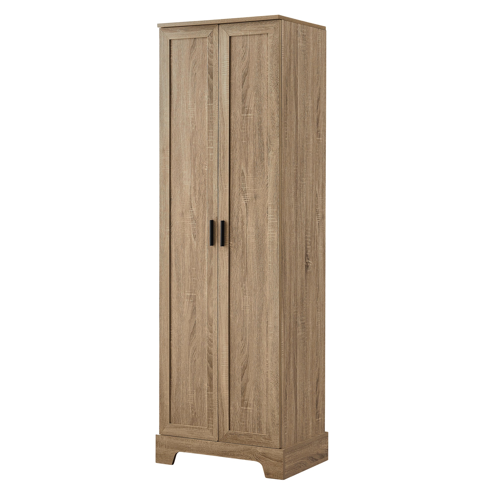 Storage Cabinet With Two Doors For Bathroom, Office, Adjustable Shelf, Mdf Board, Brown Old Sku:Wf302824Aad Brown Mdf