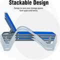 Patio Chaise Lounge Adjustable Aluminum Pool Lounge Chairs With Arm All Weather Pool Chairs For Outside,In Pool,Lawn Blue, 1 Lounge Chair 1 Plastic Table Blue Aluminium