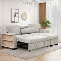 Stylish And Functional Light Chaise Lounge Sectional With Storage Rack Pull Out Bed Drop Down Table And Usb Charger Light Gray Light Gray Foam Spring