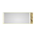 96X 36Inch Led Mirror Bathroom Vanity Mirror With Back Light, Wall Mount Anti Fog Memory Large Adjustable Vanity Mirrornatural Stone Decoration Decoration Follows Led Changes Gold Aluminium