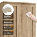 Storage Cabinet With Two Doors For Bathroom, Office, Adjustable Shelf, Mdf Board, Brown Old Sku:Wf302824Aad Brown Mdf