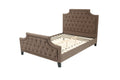 Full Bed In Brown Brown Fabric