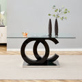 Large Modern Minimalist Rectangular Glass Dining Table For 6 8 With 0.39