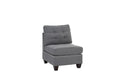 Modular Set 3Pc In Gray Gray Fabric