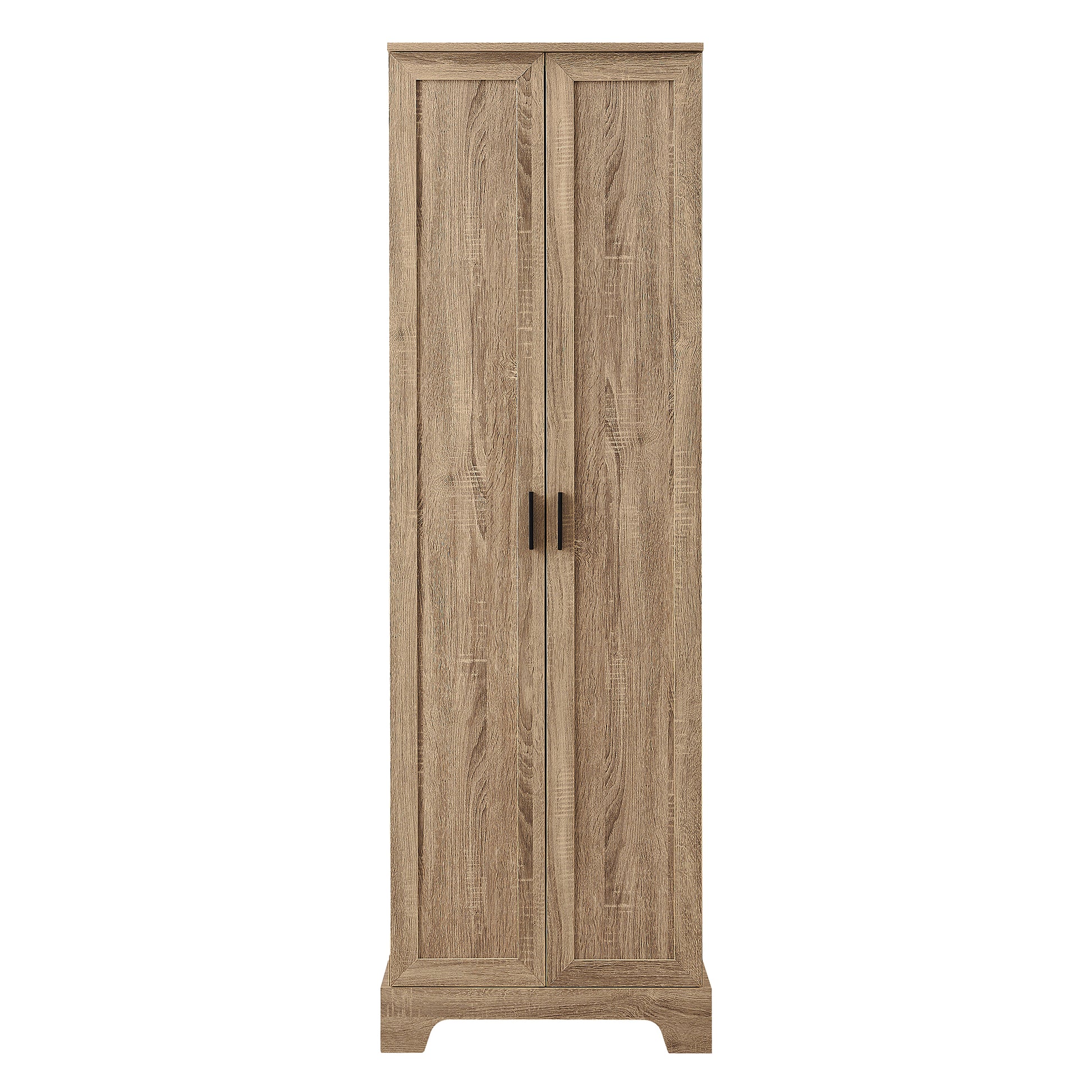 Storage Cabinet With Two Doors For Bathroom, Office, Adjustable Shelf, Mdf Board, Brown Old Sku:Wf302824Aad Brown Mdf