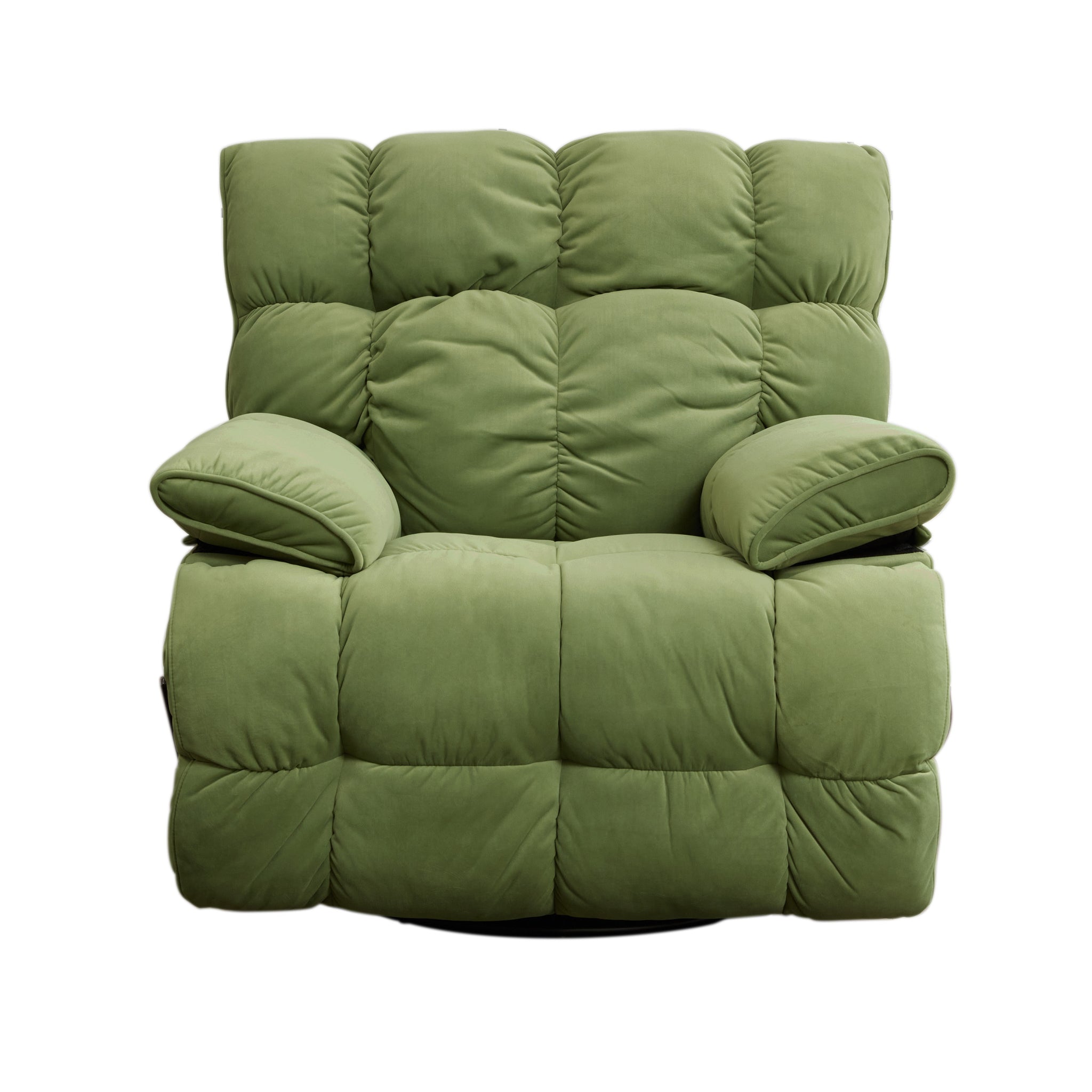 Classic Recliner S1 Lime Green Velvet Metal Primary Living Space Soft Fabric