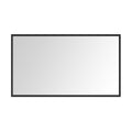 96In. W X 48In. H Metal Framed Bathroom Mirror For Wall, X Inch Rectangle Mirror, Bathroom Vanity Mirror Farmhouse, Anti Rust, Hangs Horizontally Or Vertiy Matt Black Aluminium