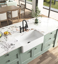 Inch White Farmhouse Sink Deep Apron Sink Undermount Farmhouse Kitchen Sink Single Farm Sink White Fireclay