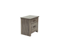 Nightstand In Gray Oak Brown Gray Wood