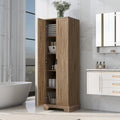 Storage Cabinet With Two Doors For Bathroom, Office, Adjustable Shelf, Mdf Board, Brown Old Sku:Wf302824Aad Brown Mdf