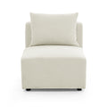 Single Chair For Modular Sofa Beige Foam