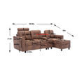 United We Win Storage Sofa Living Room Sofa Cozy Sectional Sofa Coffee Polyester