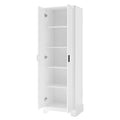 Storage Cabinet With Two Doors For Bathroom, Office, Adjustable Shelf, Mdf Board, White Old Sku:Wf302824Aak White Mdf