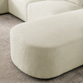 Left Chaise For Modluar Sofa Beige Foam