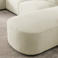 Right Side Chaise For Modular Sofa Beige Foam
