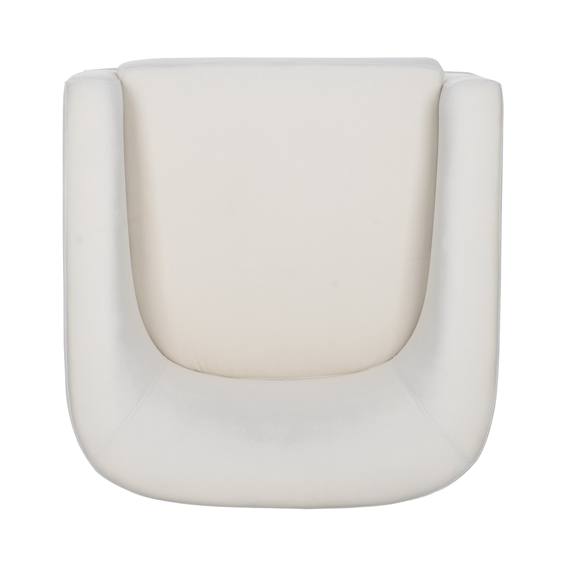 27.36" Wide Swivel Chair White Polyester