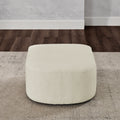 Ottoman For Modular Sofa Beige Foam