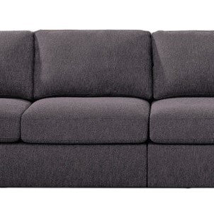 Jules 120" 4 Seater Sofa In Dark Gray Linen Dark Gray Linen