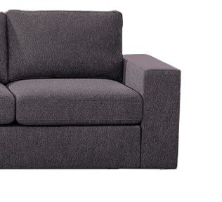 Jules 120" 4 Seater Sofa In Dark Gray Linen Dark Gray Linen