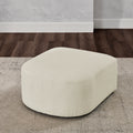 Ottoman For Modular Sofa Beige Foam