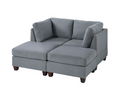 Modular Set 4Pc In Gray Gray Fabric