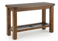 Hailee Sofa Table Oak Solid Wood Mdf