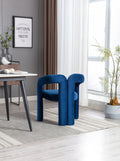 Coolmore Contemporary Designed Velvet Fabric Upholstered Accent Dining Chair Barrel Side Chairs Kitchen Armchair For Living Room Set Of 2 Navy Velvet Navy Foam Velvet