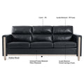 Comfortable Solid Wood Three Seater Sofa Soft Cushions, Durable And Long Lasting,79.5