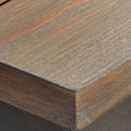 Rustic Industrial Occasional Collection Vintage Plank Effect Tops, Iron Metal Base Choose From Cocktail Or End Table, Perfect Blend Of Style And Function Oak Solid Wood Mdf