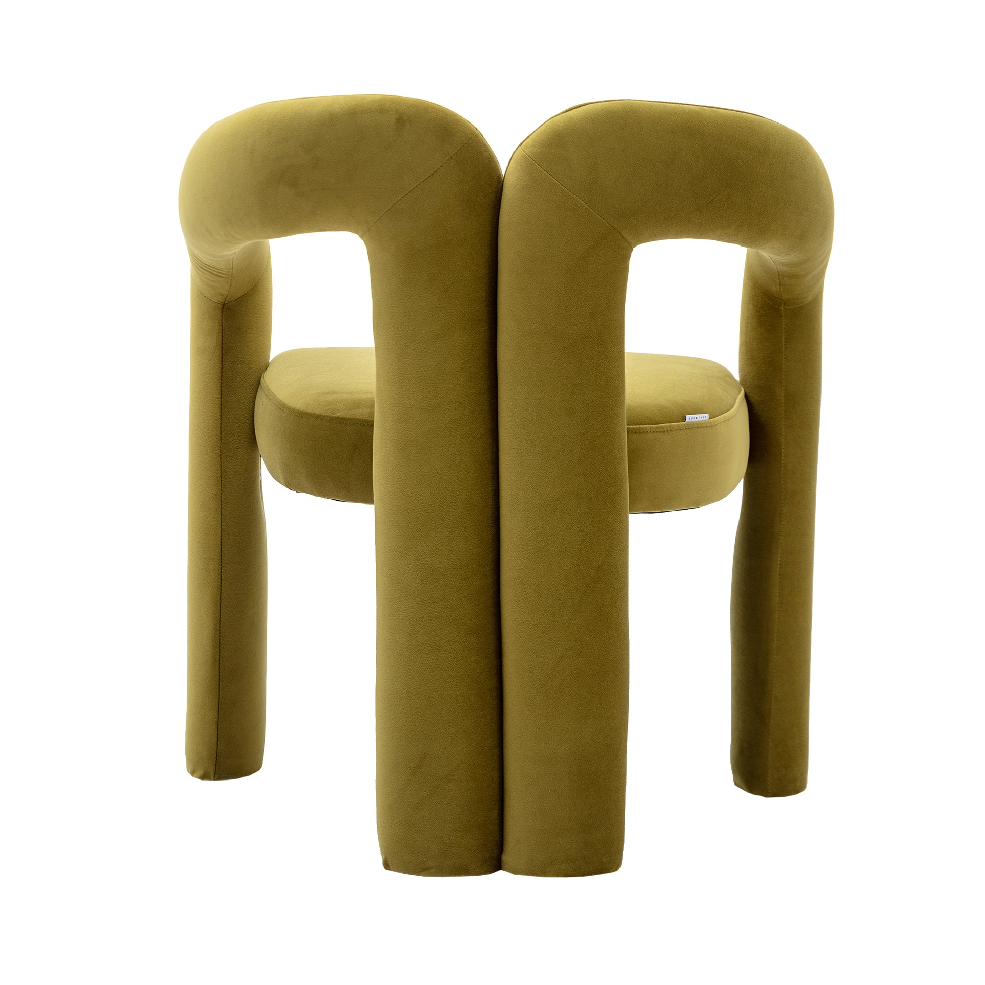 Coolmore Contemporary Designed Velvet Fabric Upholstered Accent Dining Chair Barrel Side Chairs Kitchen Armchair For Living Room Set Of 2 Olive Velvet Olive Foam Velvet
