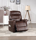 Comfortable Power Recliner Lift Chair Easy Ingress Egress, Heat, Adjustable Massage Plush Seating Experience Walnut Foam Fabric