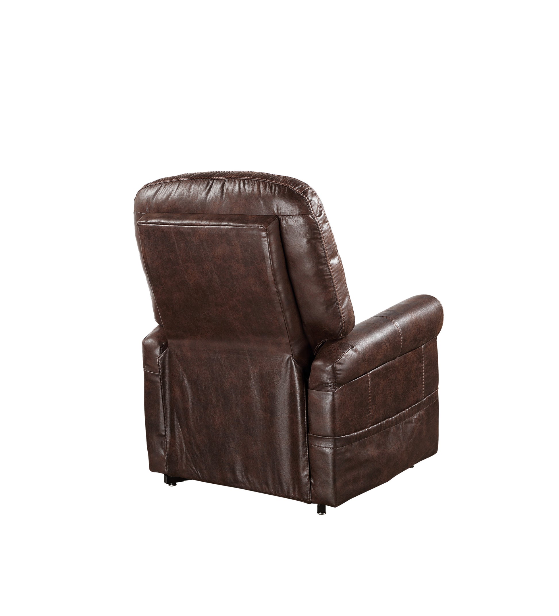 Comfortable Power Recliner Lift Chair Easy Ingress Egress, Heat, Adjustable Massage Plush Seating Experience Walnut Foam Fabric