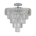 Same As W1340110373 L5010 Large Crystal Chandelier In White Chrome Color, Modern Style Chandelier, Dining Room, Living Room, Bedroom Without Bulb Chrome Luxury Crystal Iron