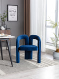 Coolmore Contemporary Designed Velvet Fabric Upholstered Accent Dining Chair Barrel Side Chairs Kitchen Armchair For Living Room Set Of 2 Navy Velvet Navy Foam Velvet