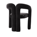 Coolmore Contemporary Designed Velvet Fabric Upholstered Accent Dining Chair Barrel Side Chairs Kitchen Armchair For Living Room Set Of 2 Black Velvet Black Foam Velvet