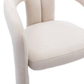 Coolmore Contemporary Designed Velvet Fabric Upholstered Accent Dining Chair Barrel Side Chairs Kitchen Armchair For Living Room Set Of 2 Beige Velvet Beige Foam Velvet