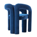 Coolmore Contemporary Designed Velvet Fabric Upholstered Accent Dining Chair Barrel Side Chairs Kitchen Armchair For Living Room Set Of 2 Navy Velvet Navy Foam Velvet