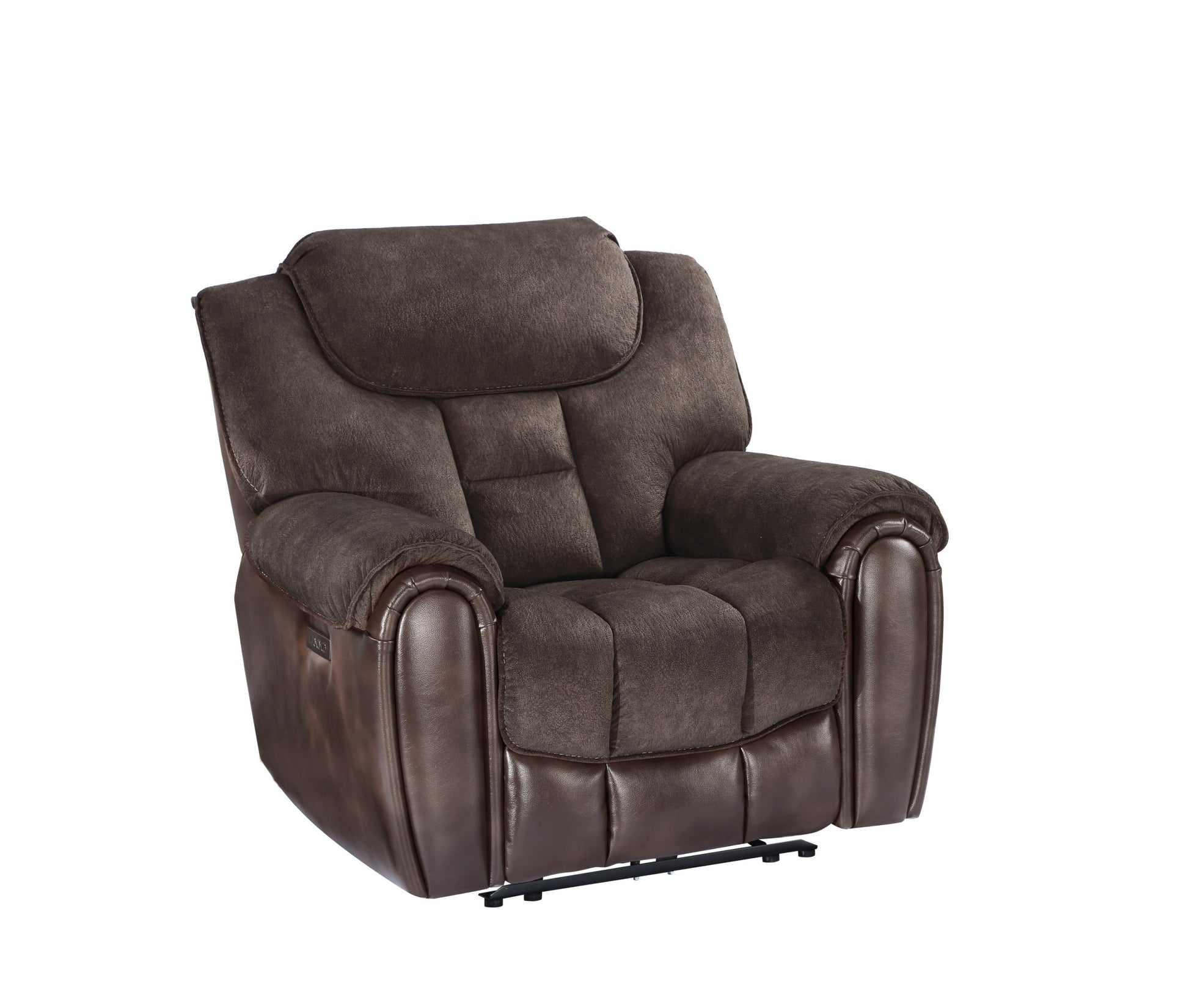 Apollo Pwr Pwr Recliner Espresso Espresso Foam Leather