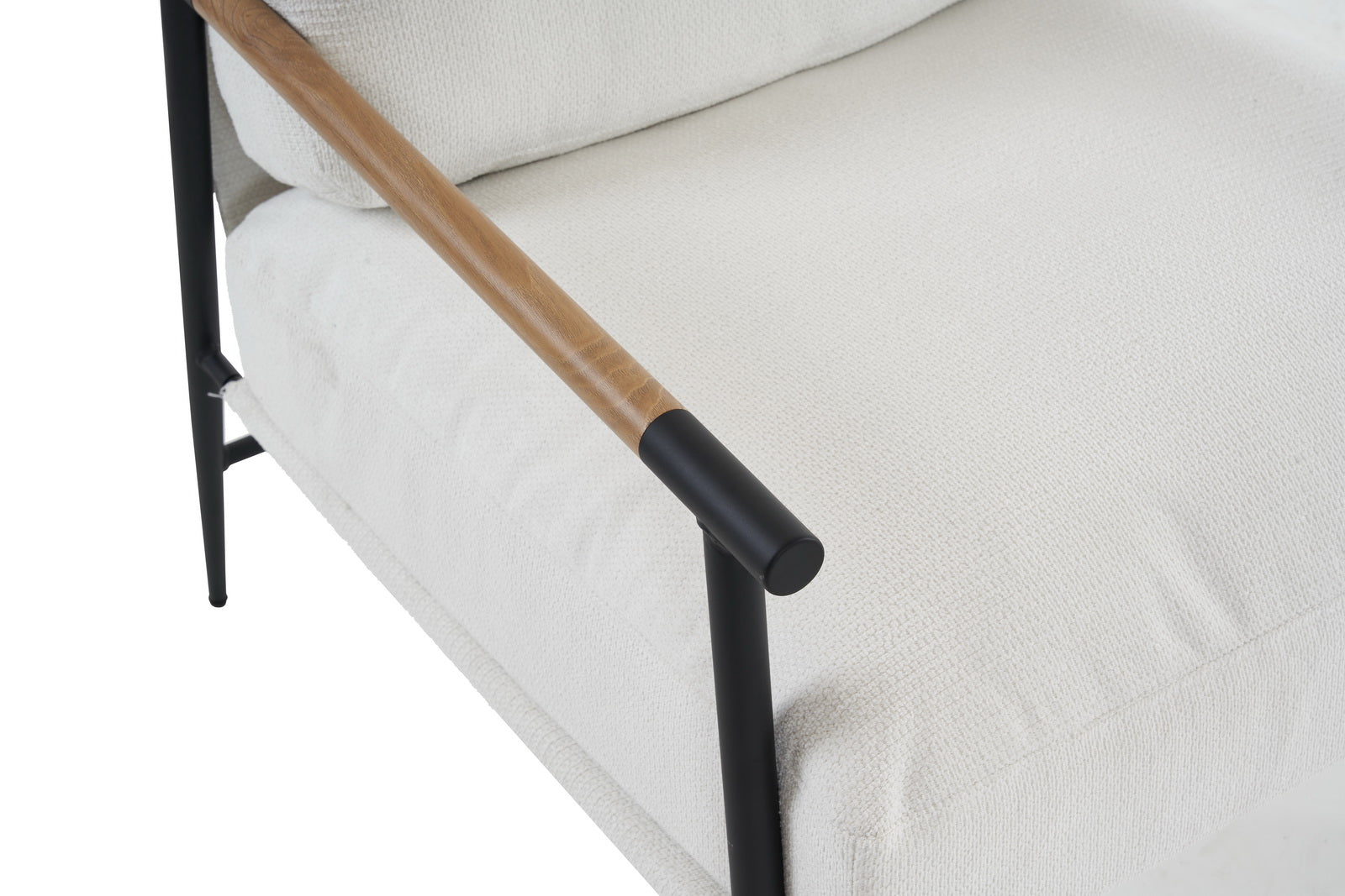 Leisure Chair Lounge Chair Velvet White Color White Fabric